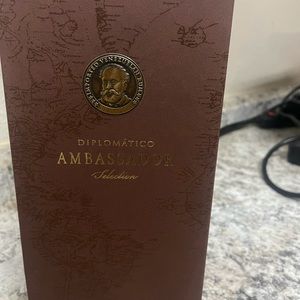 Vintage DIPLOMATICO Rum Bottle EMPTY Spirits Collectible Venezuela